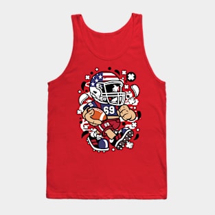 American Football Character Tank Top